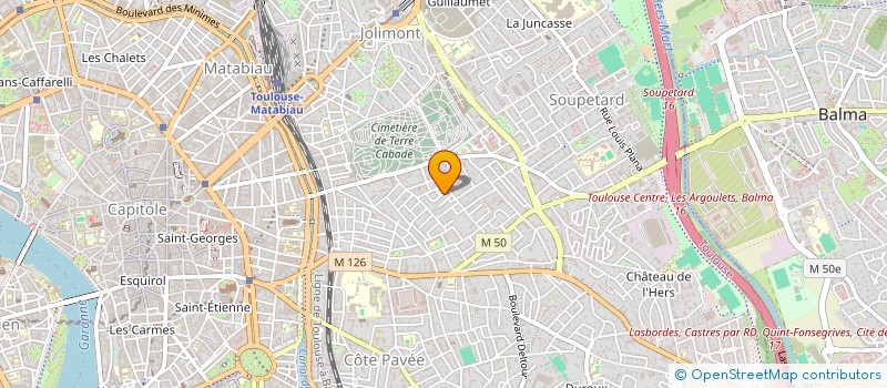 localisation de l'entreprise MV2J à TOULOUSE