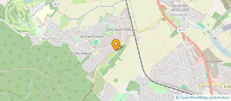 localisation de l'entreprise MV2SFC  DOMONT