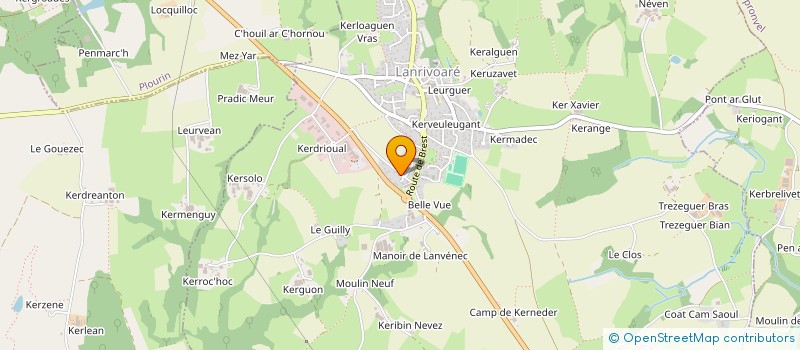 localisation de l'entreprise MV4J  LANRIVOARE