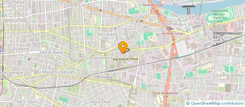localisation de l'entreprise MVA  VILLEURBANNE