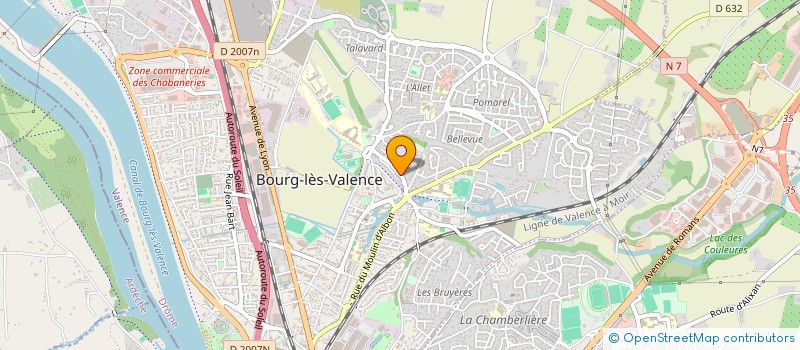 localisation de l'entreprise MVA  BOURG-LES-VALENCE