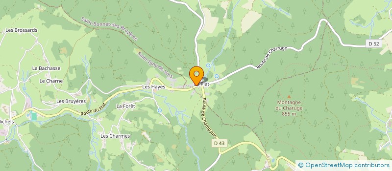 localisation de l'entreprise MVA  SAINT-BONNET-DES-BRUYERES