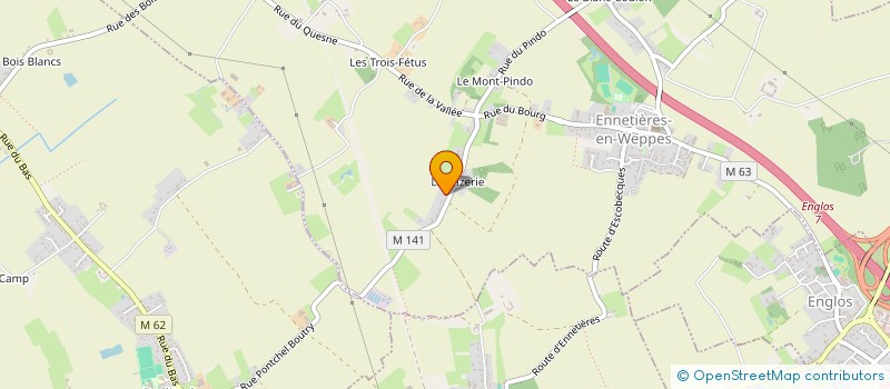localisation de l'entreprise MVA DISTRIBUTION à ENNETIERES-EN-WEPPES