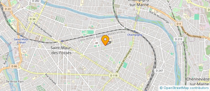 localisation de l'entreprise MVA VINCENNES à SAINT-MAUR-DES-FOSSES