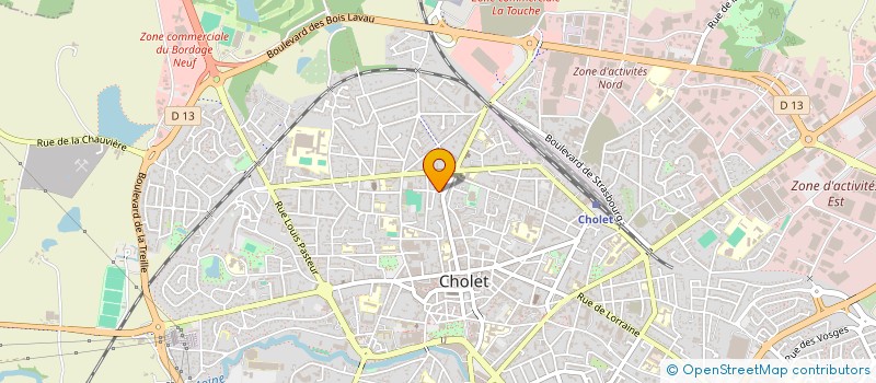 localisation de l'entreprise MVAE PRODUCTION à CHOLET