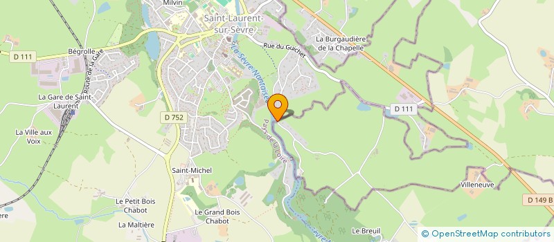 localisation de l'entreprise MVB à SAINT-LAURENT-SUR-SEVRE