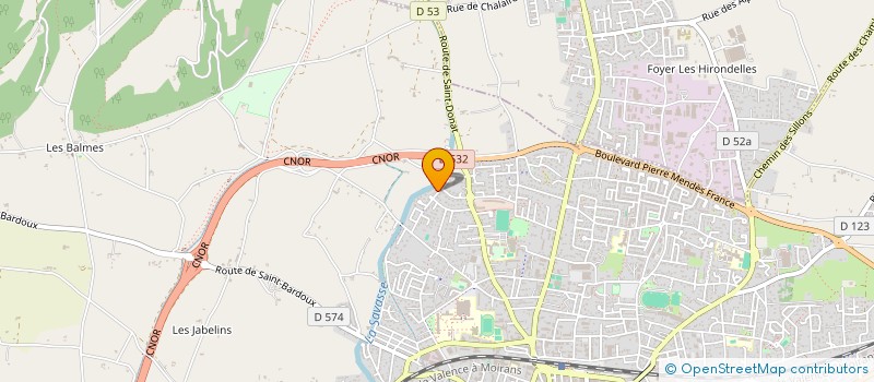 localisation de l'entreprise MVB HOLDING  ROMANS-SUR-ISERE