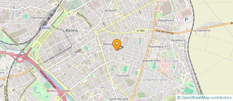 localisation de l'entreprise MVB IMMO  REIMS