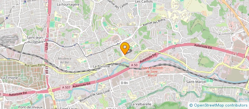 localisation de l'entreprise MVB TB  CONSTRUCTION  GEMENOS