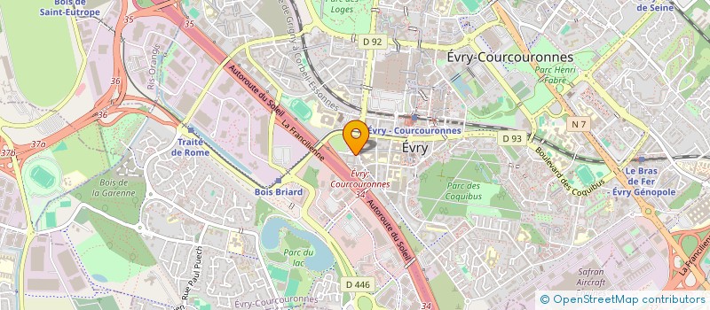 localisation de l'entreprise MVBS à EVRY-COURCOURONNES
