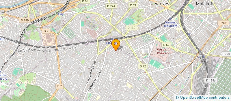 localisation de l'entreprise MVBW à CLAMART