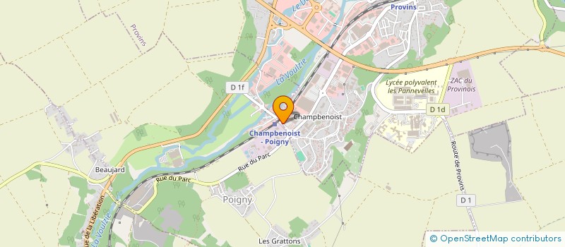 localisation de l'entreprise MVC  POIGNY