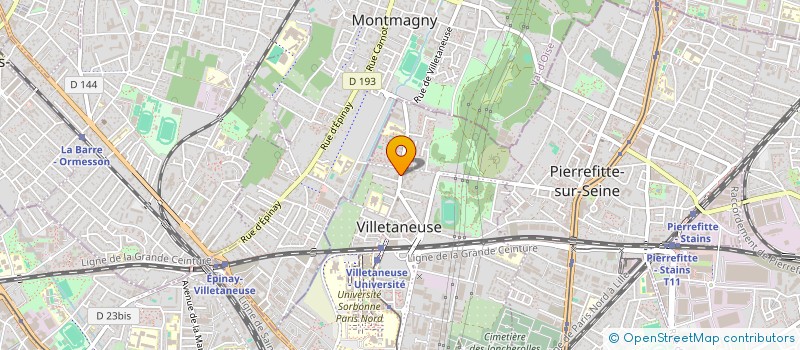localisation de l'entreprise MVC à VILLETANEUSE