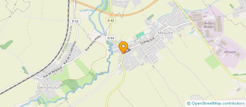 localisation de l'entreprise MVC CARON  MEAULTE