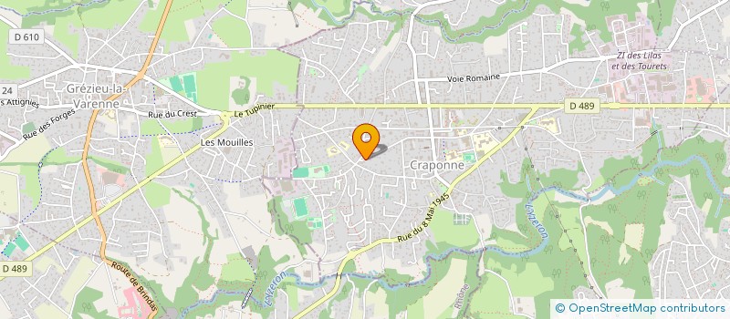 localisation de l'entreprise MVCT  CRAPONNE