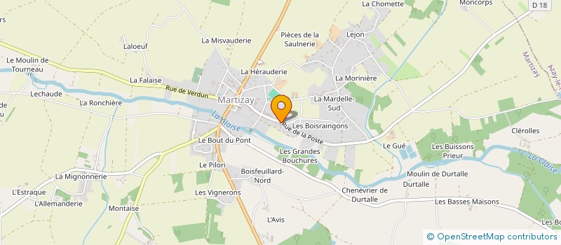 localisation de l'entreprise MVD à MARTIZAY