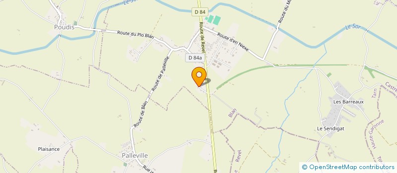 localisation de l'entreprise MVD CORES  BLAN