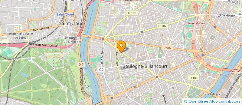 localisation de l'entreprise MVD INFORMATIQUE à BOULOGNE-BILLANCOURT