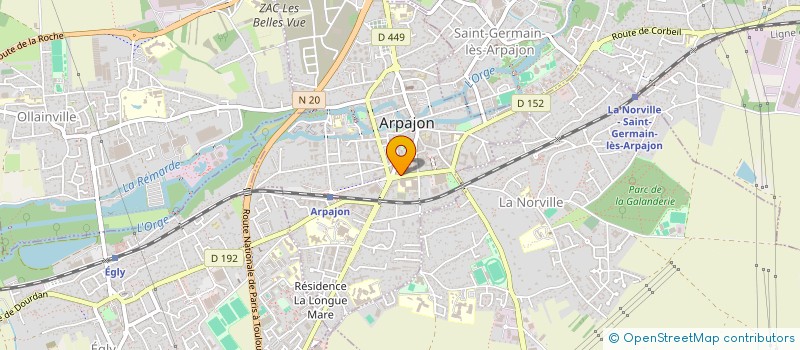 localisation de l'entreprise MVD INVESTISSEMENT  ARPAJON