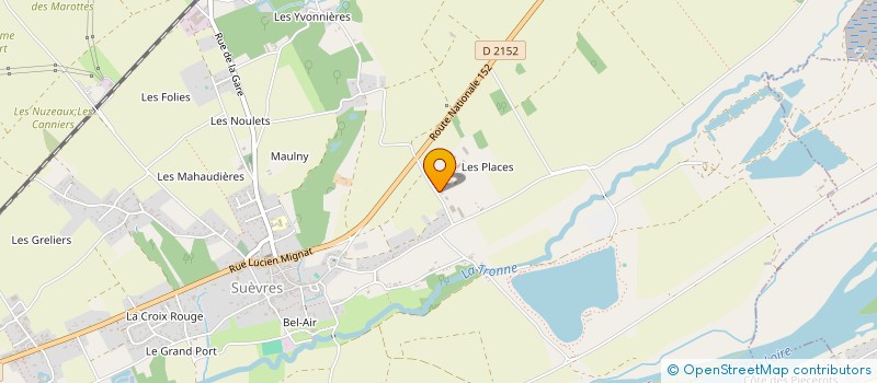 localisation de l'entreprise MVD PRODUCTION  SUEVRES