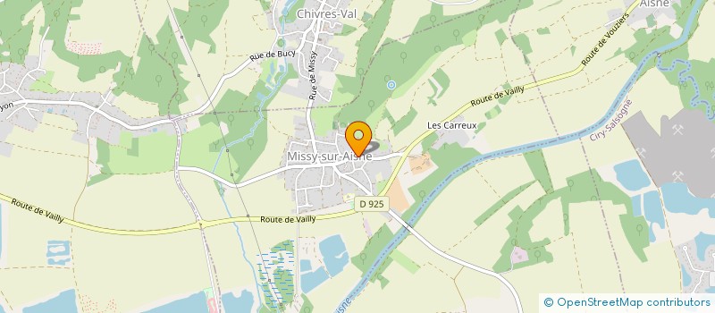 localisation de l'entreprise MVE  MISSY-SUR-AISNE