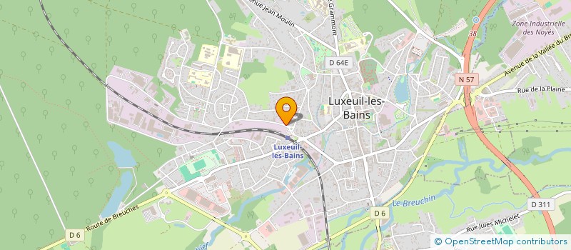 localisation de l'entreprise MVEK LOCATION  LUXEUIL-LES-BAINS