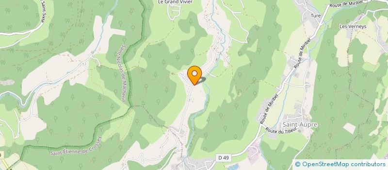 localisation de l'entreprise MVF 38  SAINT-AUPRE