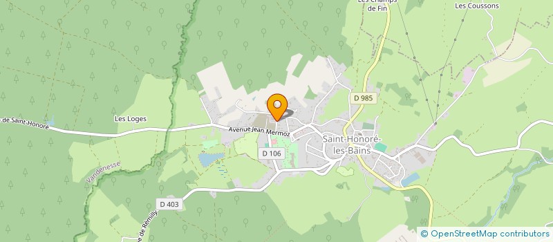 localisation de l'entreprise MVF à SAINT-HONORE-LES-BAINS