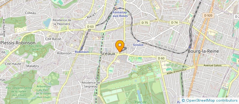 localisation de l'entreprise MVF COUVERTURE à SCEAUX
