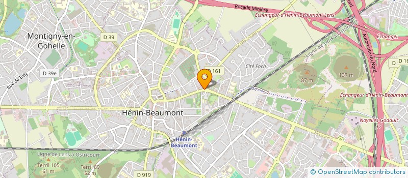 localisation de l'entreprise MVF GRARD à HENIN-BEAUMONT