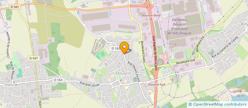 localisation de l'entreprise MVFVB  DOUVRIN