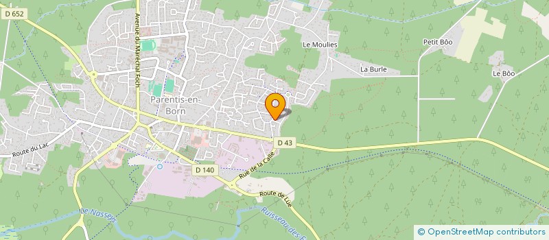 localisation de l'entreprise MVG à PARENTIS-EN-BORN