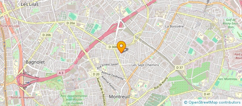 localisation de l'entreprise MVGA à MONTREUIL