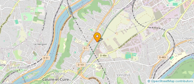 localisation de l'entreprise MVGF SCI  CALUIRE-ET-CUIRE