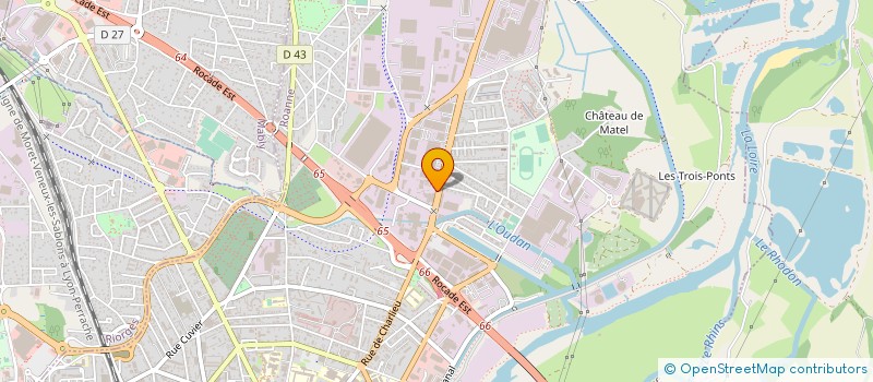 localisation de l'entreprise MVGV à ROANNE