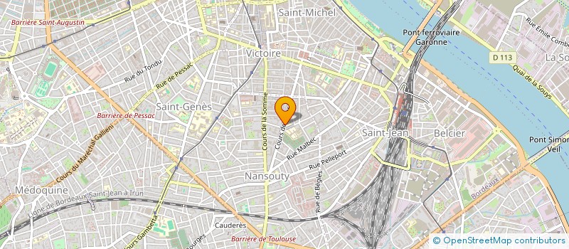 localisation de l'entreprise MVH DISTRI à BORDEAUX