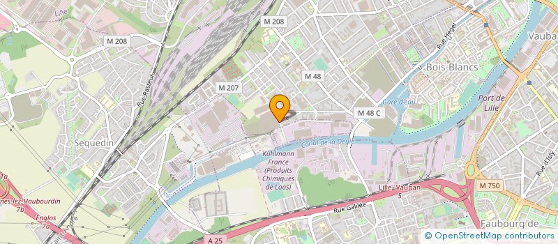 localisation de l'entreprise MVH FILATURE à LILLE
