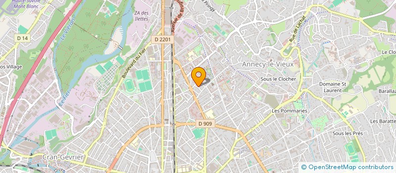 localisation de l'entreprise MVH IMMOBILIER SAS à ANNECY