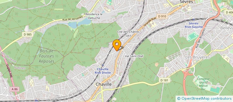 localisation de l'entreprise MVH RENOV à CHAVILLE