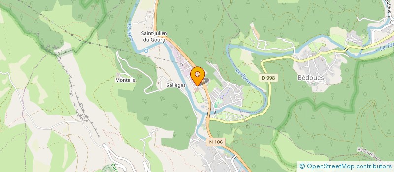 localisation de l'entreprise MVHD  FLORAC TROIS RIVIERES