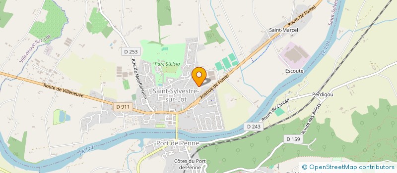 localisation de l'entreprise MVINVESTISSEMENT  SAINT-SYLVESTRE-SUR-LOT