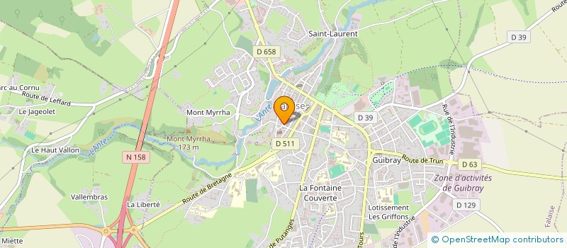 localisation de l'entreprise MVJ DEVELOPPEMENT à FALAISE