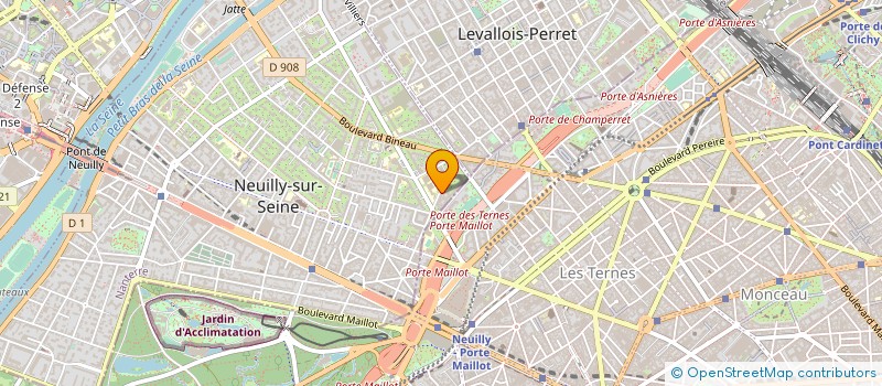 localisation de l'entreprise MVJ PRODUCTIONS à NEUILLY-SUR-SEINE