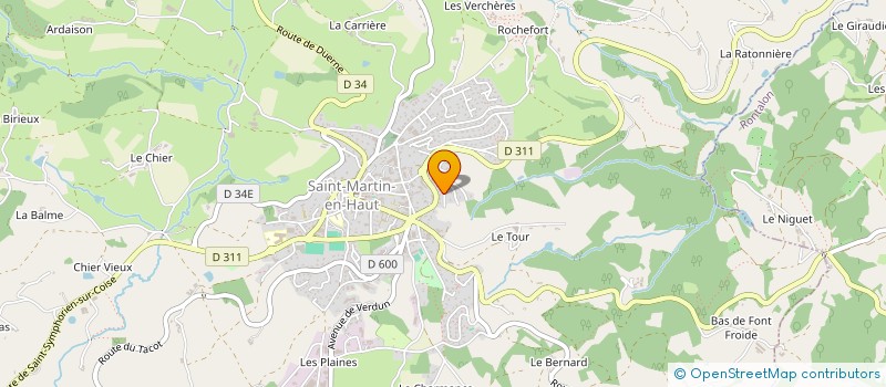 localisation de l'entreprise MVJC  SAINT-MARTIN-EN-HAUT