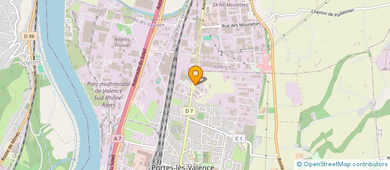 localisation de l'entreprise MVL DISTRIBUTION  PORTES LES VALENCE