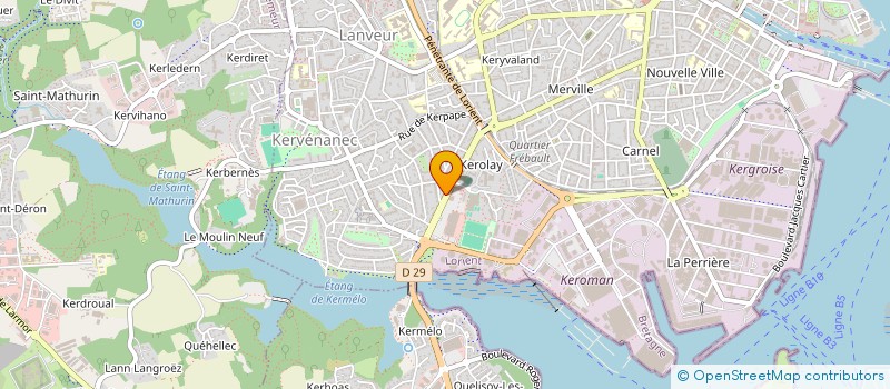 localisation de l'entreprise MVL IMMO  LORIENT