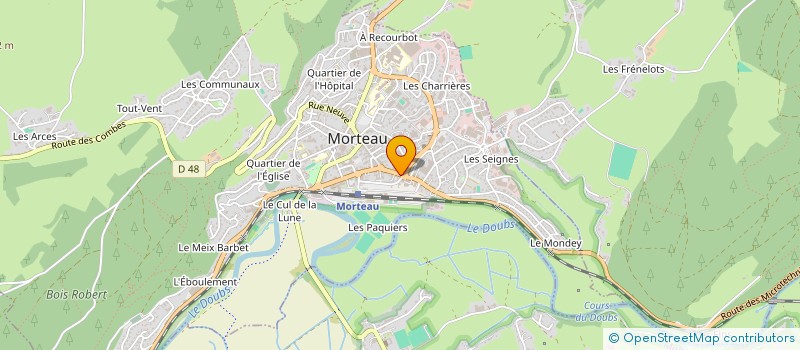 localisation de l'entreprise MVLC à MORTEAU
