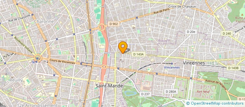 localisation de l'entreprise MVLD à VINCENNES