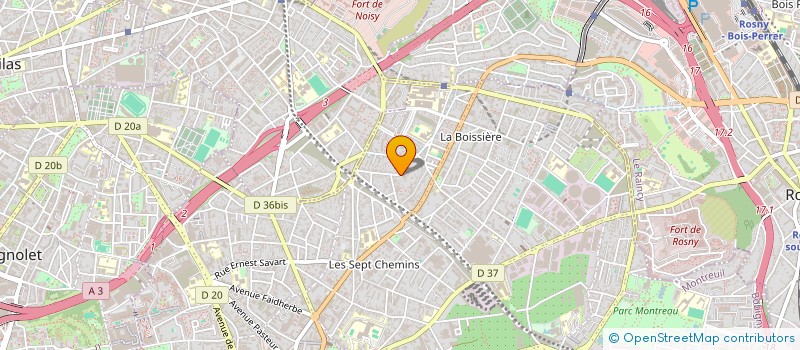 localisation de l'entreprise MVLE  MONTREUIL