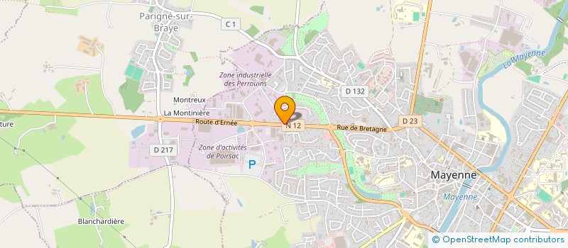 localisation de l'entreprise MVLOC  MAYENNE